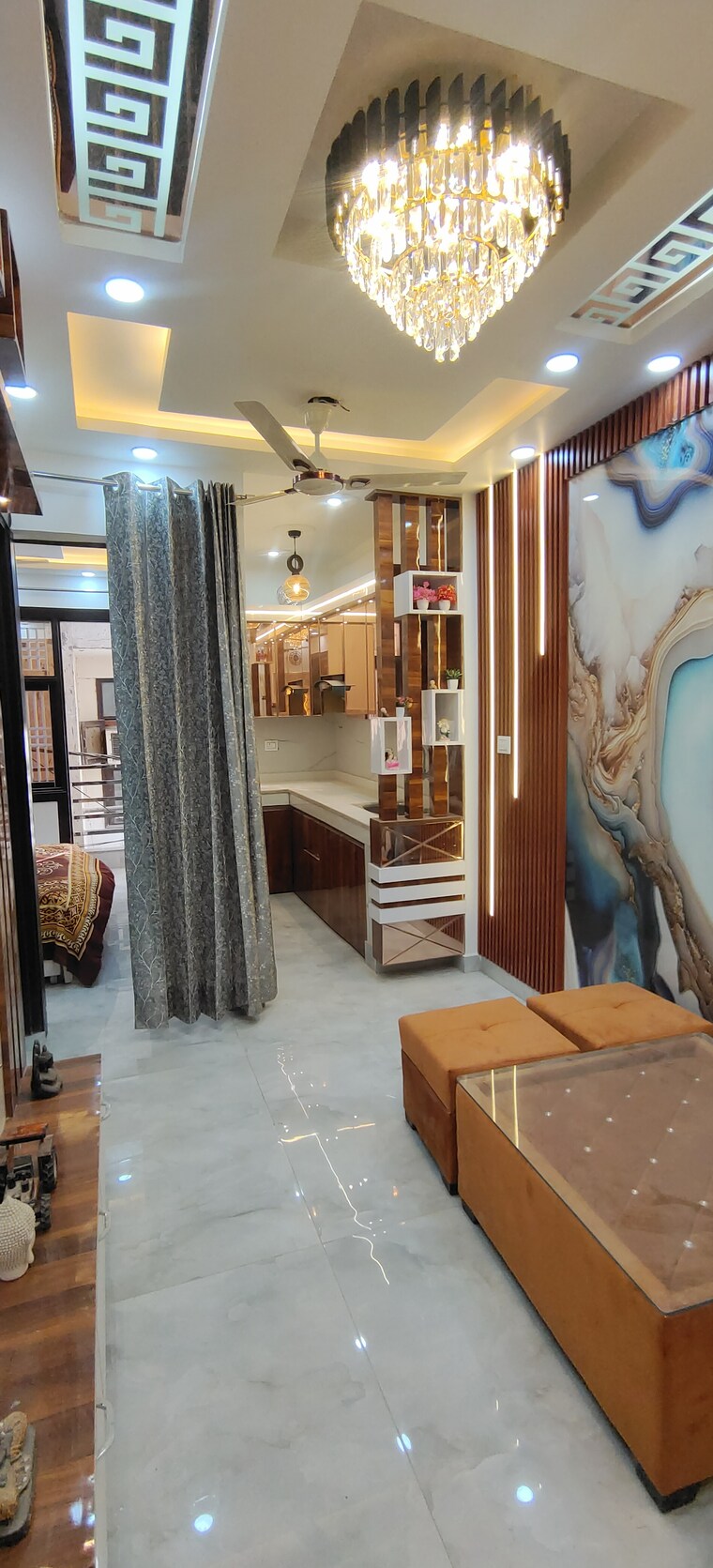 Living Room, dwarka mor 1 Bedroom 400 Sq.Ft. Builder Floor In Dwarka Mor Delhi 8431798