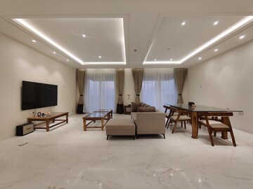 Living Room in 3 BHK Apartment at Bhartiya Leela Residences, Thanisandra Main Road – for Rent