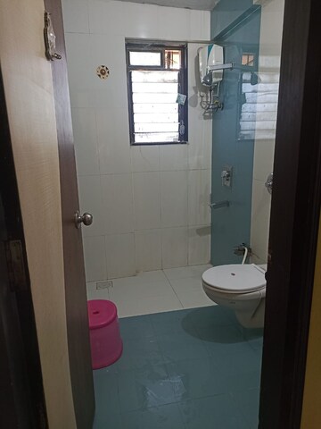 Bathroom in 3 BHK Apartment at Sai Intop Tower, Kharghar – for Rent