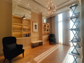 Living Room in Studio Apartment at Bhartiya Leela Residences, Thanisandra Main Road – for Rent