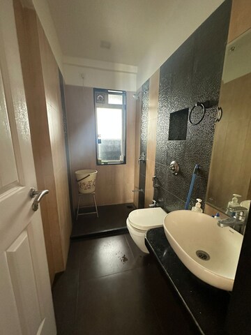 Bathroom in 3 BHK Apartment at Divine Aspen Garden, Goregaon East – for Rent