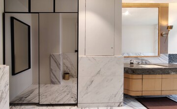 Bathroom in Studio Apartment at Bhartiya Leela Residences, Thanisandra Main Road – for Rent