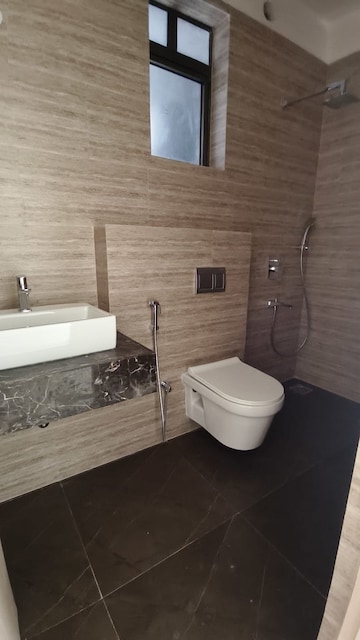 Bathroom in 1 BHK Apartment at Sheth Irene, Malad West – for Rent