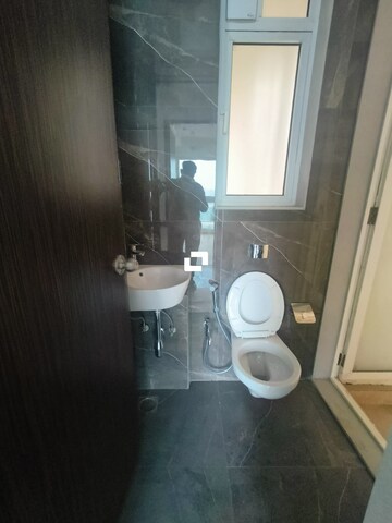 Bathroom in 1 BHK Apartment at Aurum Q Residences, Ghansoli – for Rent
