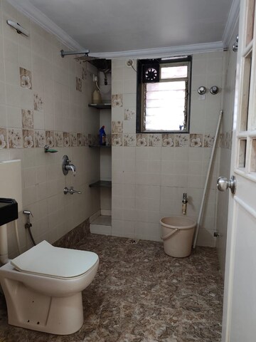 Bathroom in 1 BHK Apartment at Nalanda CHS Malad , Malad West – for Rent