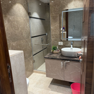 Bathroom in 3 BHK Builder Floor at East Of Kailash – for Rent