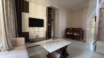 Living Room in 1 BHK Apartment at Sheth Vasant Oasis, Andheri East – for Rent