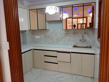 Kitchen in 3 BHK Builder Floor at New Gupta Colony – for Rent