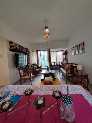 Living Room in 2 BHK Apartment at Manish Sea Croft, Bandra West – for Rent
