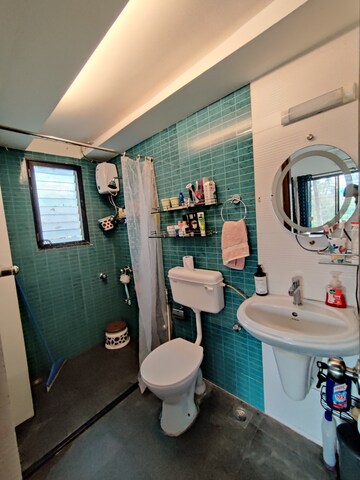 Bathroom in 2 BHK Apartment at Manish Sea Croft, Bandra West – for Rent