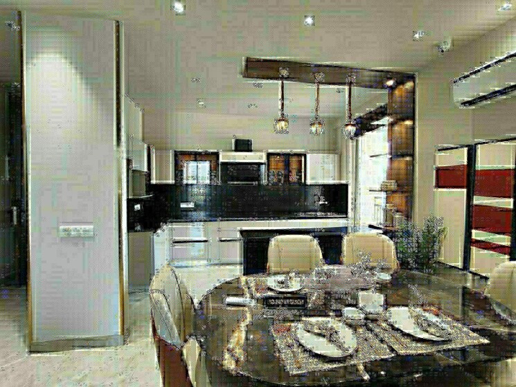 Kitchen, jashn-elevate 3.5 Bedroom 2055 Sq.Ft. Apartment In Sushant Golf City Lucknow 8433036