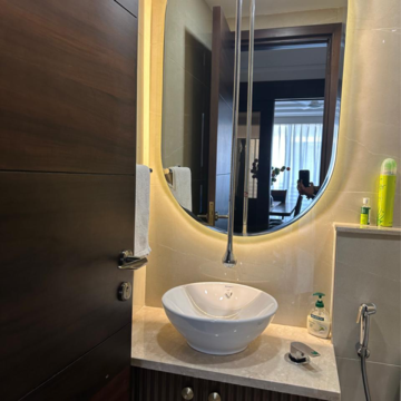 Bathroom in 4 BHK Builder Floor at New Friends Colony – for Rent