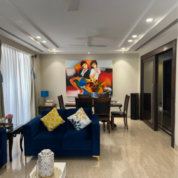 Living Room in 4 BHK Builder Floor at New Friends Colony – for Rent