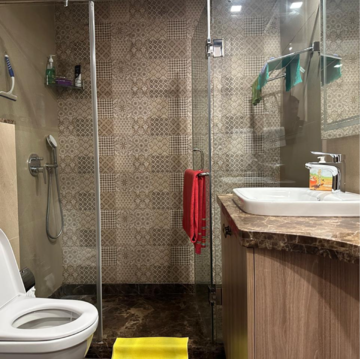 Bathroom in 4 BHK Builder Floor at New Friends Colony – for Rent
