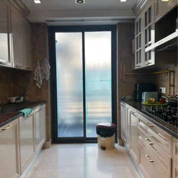Kitchen in 4 BHK Builder Floor at New Friends Colony – for Rent