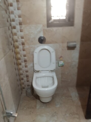 Bathroom in 3 BHK Apartment at Rajendra Nagar – for Rent