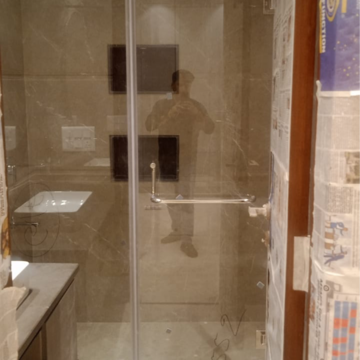 Bathroom in 3 BHK Builder Floor at Shivalik Colony – for Rent