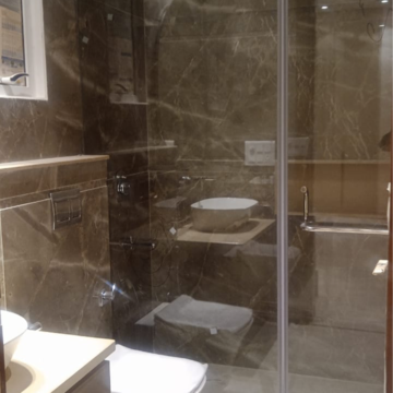 Bathroom in 3 BHK Builder Floor at Shivalik Colony – for Rent