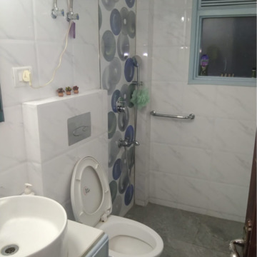 Bathroom in 3 BHK Builder Floor at Chittaranjan Park – for Rent