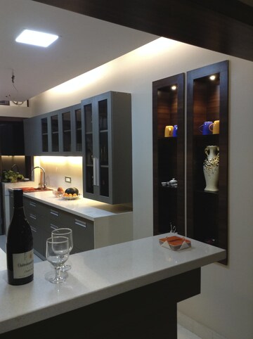 Kitchen in 3 BHK Builder Floor at Green Fields Colony – for Sale
