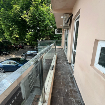 Balcony in 4 BHK Builder Floor at Soami Nagar – for Rent