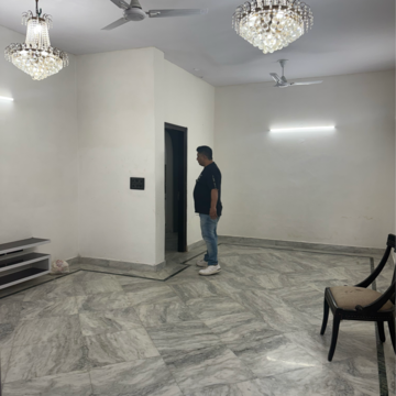 Living Room in 3 BHK Builder Floor at Shivalik Colony – for Rent