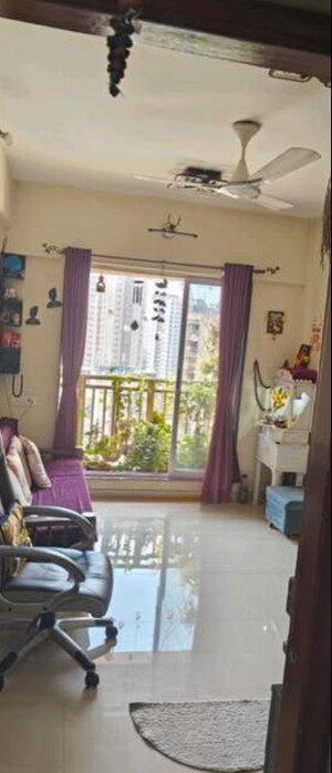 Living Room in 1 BHK Apartment at Laabh Pehla Ghar Shubh Sanket Complex, Ghodbunder Road – for Sale
