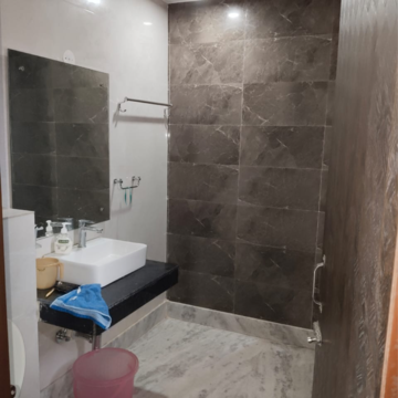 Bathroom in 2 BHK Builder Floor at Chittaranjan Park – for Rent