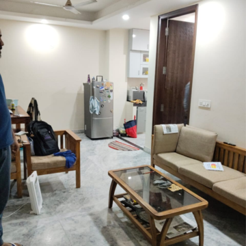 Living Room in 2 BHK Builder Floor at Chittaranjan Park – for Rent