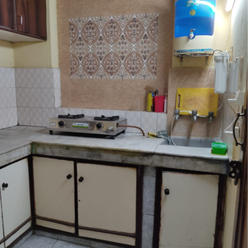 Kitchen in 2 BHK Builder Floor at Kalkaji – for Rent