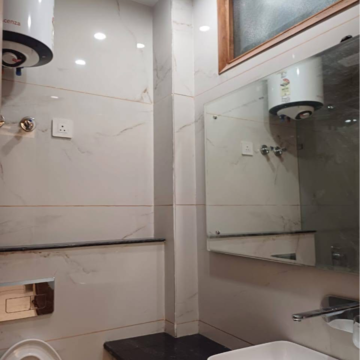 Bathroom in 3 BHK Builder Floor at Chittaranjan Park – for Rent