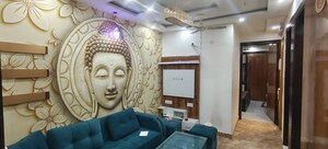 Living Room in 2 BHK Builder Floor at Dwarka Mor – for Rent