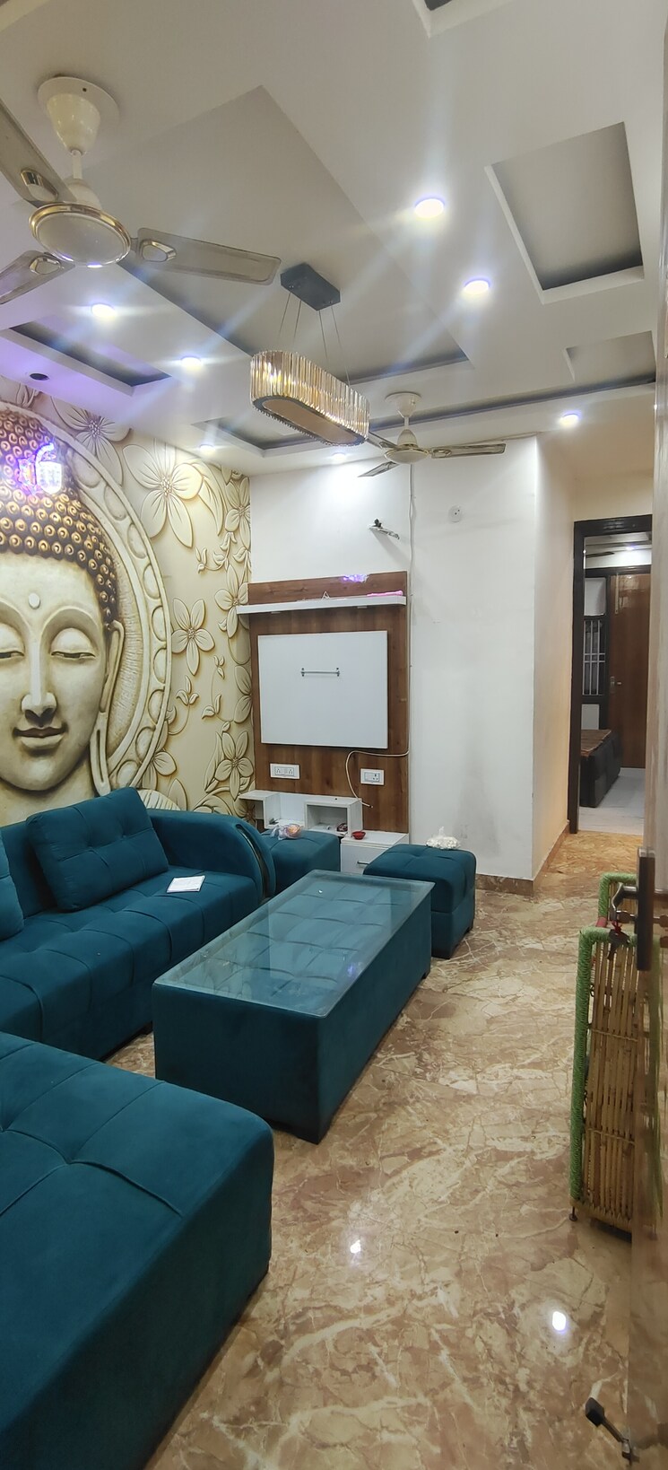 Living Room, dwarka mor 2 Bedroom 600 Sq.Ft. Builder Floor In Dwarka Mor Delhi 8433493