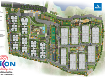 Master Plan in 2 BHK Apartment at Aparna Sarovar Zicon, Nallagandla – for Sale