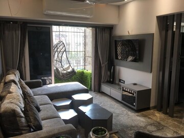 Living Room in 3 BHK Apartment at Parimal Heights, Juhu – for Rent