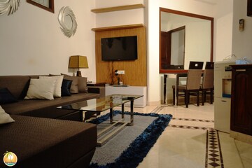 Living Room in 3 BHK Apartment at Saket – for Rent