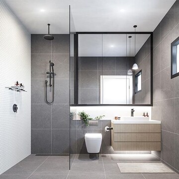 Bathroom in 4 BHK Apartment at Greater Kailash I – for Sale