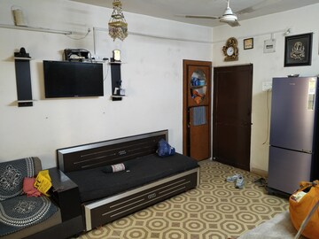 Living Room in 1 BHK Apartment at Thaltej – for Rent