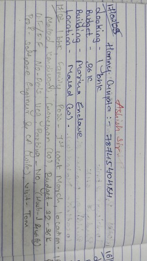 Building Lobby in 2 BHK Apartment at Ani Anu Sri Balaji Enclave, Malad West – for Sale