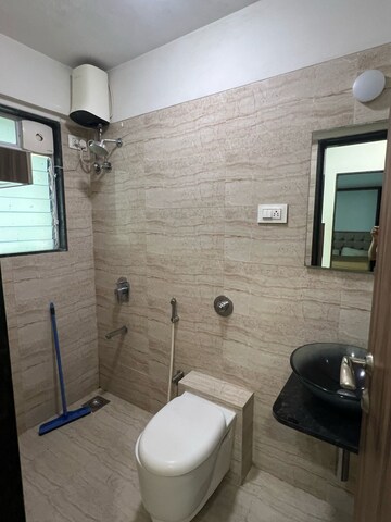 Bathroom in 1.5 BHK Apartment at Platinum Prive, Andheri West – for Rent