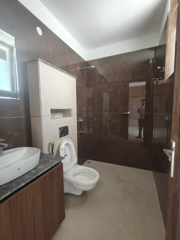 Bathroom in 3 BHK Apartment at GVT Beliston Avenue, Dhakoli Village – for Rent
