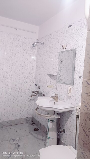 Bathroom in 2 BHK Builder Floor at Ashoka Enclave 3, Sector 35 – for Rent