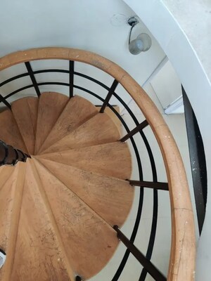 Staircase in 3 BHK Penthouse at Amrut Runwal Daffodils, Nibm – for Sale