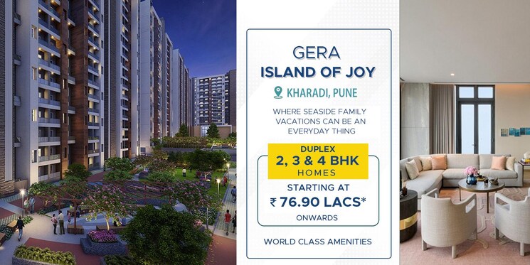 undefined, gera-island-of-joy 3 Bedroom 1250 Sq.Ft. Apartment In Kharadi Pune 8434153