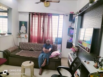 Living Room in 1 BHK Apartment at Chandak Sparkling Wings, Dahisar East – for Sale