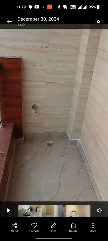 Balcony in 2 BHK Builder Floor at New Ashok Nagar – for Rent