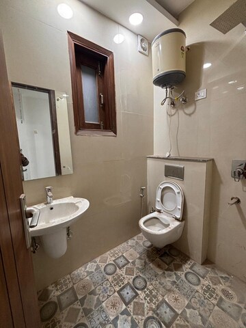 Bathroom in 2 BHK Builder Floor at Ignou Road – for Rent
