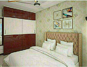 Bedroom in 3 BHK Apartment at Group Seven Rushi Heights, Goregaon East – for Rent