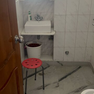 Bathroom in 3 BHK Apartment at Bhagya Laxmi Apartment, Rohini Sector 7 – for Sale