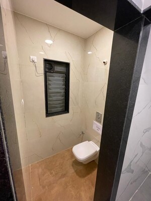 Bathroom in 1 BHK Apartment at Raunak City, Kalyan West – for Sale